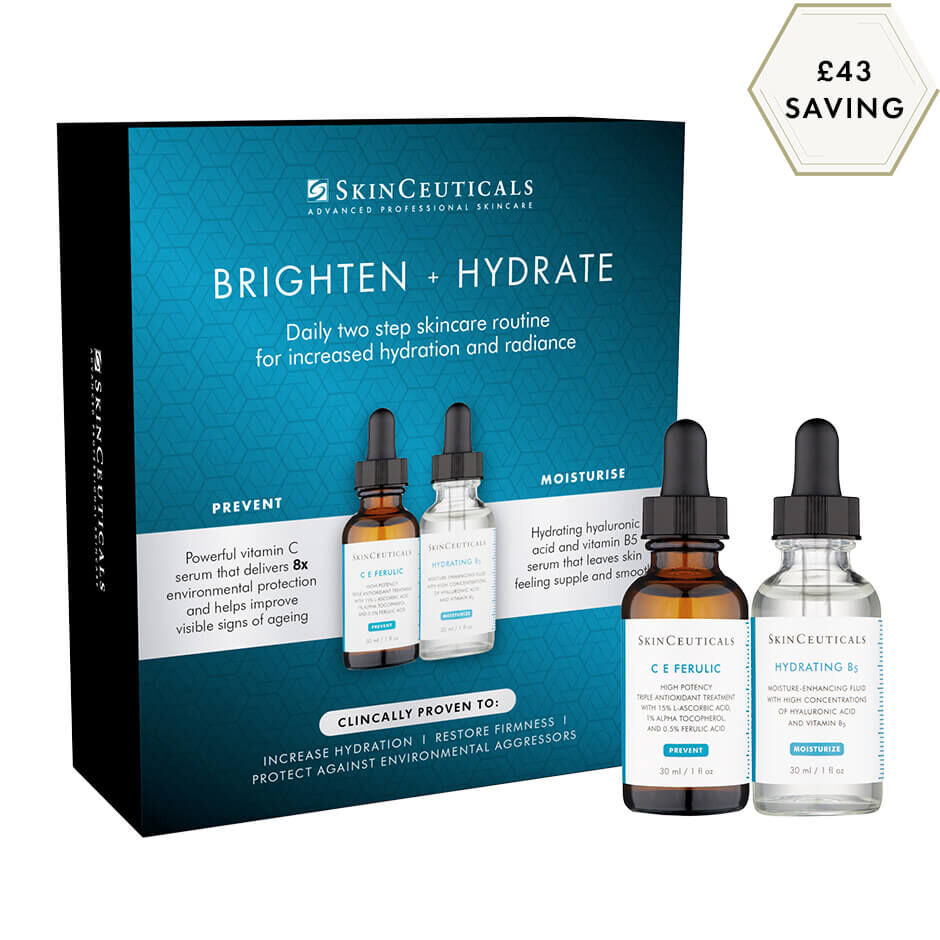 Brighten and Hydrate Duo Box and Products With Badge