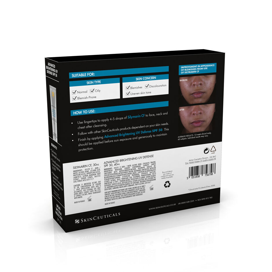  Double Defence Silymarin CF Kit for Oily and Blemish-Prone Skin