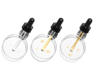 3 pipettes resting on their own petri dish