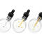 3 pipettes resting on their own petri dish
