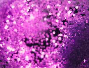 Abstract close-up of vibrant purple bokeh lights creating a dreamy background effect.