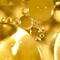 Close-up of antioxidant skincare molecules