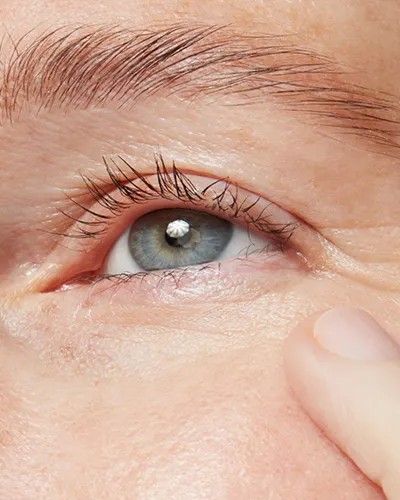 Close up of a mature woman’s eye